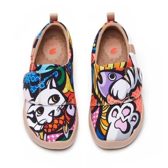 Uin Kid Shoes Casual Slip-on Canvas Loafers (Fishy Fantasy Toledo I) - Picture 1 of 8